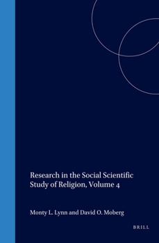 Hardcover Research in the Social Scientific Study of Religion, Volume 4 Book