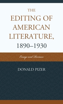 Hardcover Editing of American Literaturecb: Essays and Reviews Book