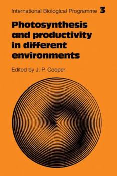 Paperback Photosynthesis and Productivity in Different Environments Book