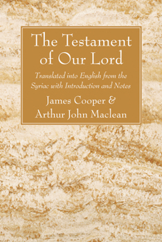 Paperback The Testament of Our Lord Book