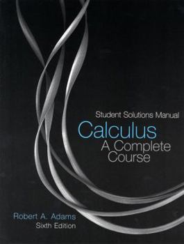 Paperback Calculus: Student Solutions Manual: A Complete Course Book