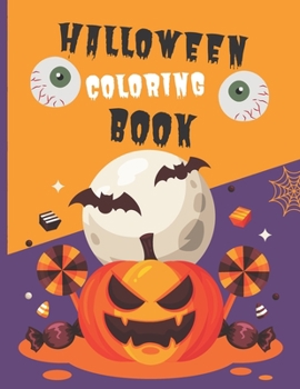 Paperback Halloween Coloring Book: Funny Coloring Book for kids 8.5inx11in Book