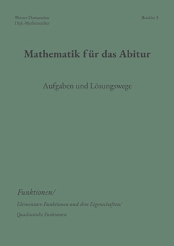 Paperback Mathematik für das Abitur: Booklet 3 [German] Book