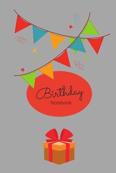 Paperback Birthday Notebook Checkered Book