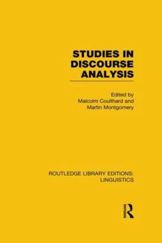 Paperback Studies in Discourse Analysis (RLE Linguistics B: Grammar) Book