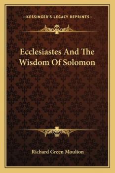 Ecclesiastes and the Wisdom of Solomon