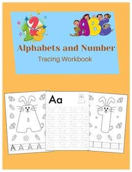 Paperback Alphabets and Number Tracing Workbook: funny bunny alphabets Number and handwriting practice page for all kids Book