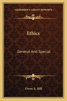 Paperback Ethics: General And Special Book