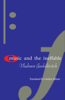 Hardcover Music and the Ineffable Book