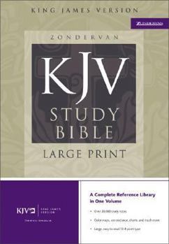 KJV Zondervan Study Bible, Large Print, Bonded Leather, Burgundy