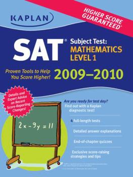 Paperback Kaplan SAT Subject Test: Mathematics Level 1 2009-2010 Edition Book