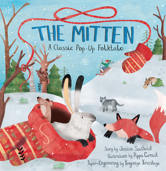 Hardcover The Mitten: A Classic Pop-Up Folktale Book