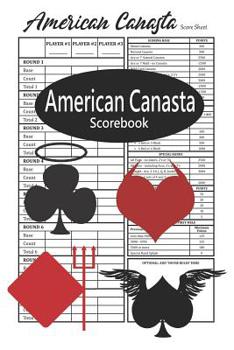 Paperback American Canasta Scorebook: Tracking the Scores of American Canasta Card Games Book