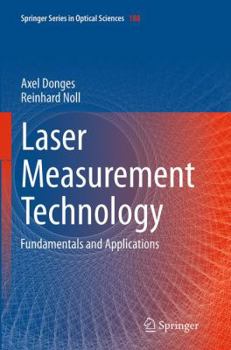 Paperback Laser Measurement Technology: Fundamentals and Applications Book