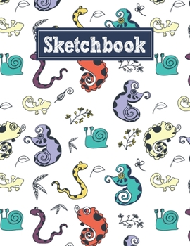 Sketchbook: 8.5 x 11 Notebook for Creative Drawing and Sketching Activities with Unique Animals Themed Cover Design