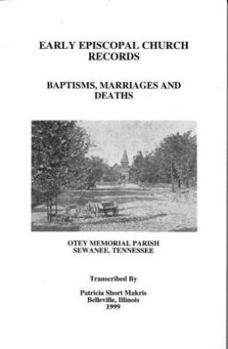 Paperback Early Episcopal Church Records Book