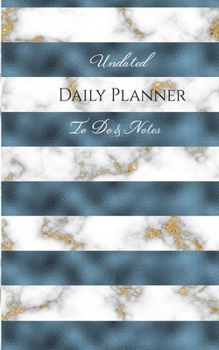 Paperback Undated Daily Planner for Women - To Do & Notes / 5 x 8 inches Book