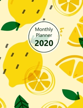 Paperback Monthly planner 2020: Large. Month on 2 pages. Incl. 2020 Calendar, Important dates section and Notes pages. 8.5" x 11.0" (Letter size). (Le Book