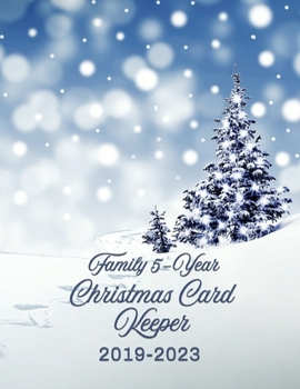 Paperback Family 5-Year Christmas Card Keeper: 2019-2023 Book