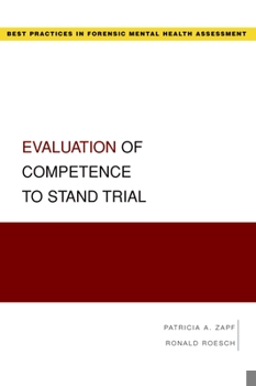 Paperback Evaluation of Competence to Stand Trial Book