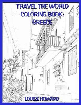Paperback Travel the World coloring book: Greece Book