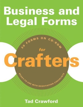 Paperback Business and Legal Forms for Crafters [With CDROM] Book