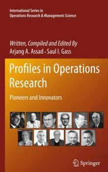 Hardcover Profiles in Operations Research: Pioneers and Innovators Book