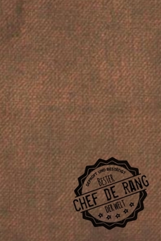Paperback Gepr?ft und Best?tigt bester Chef de Rang der Welt: inkl. Terminplaner 2020 ★ - Das perfekte Geschenk f?r Restaurantfachm?nner - Geschenkidee - [German] Book