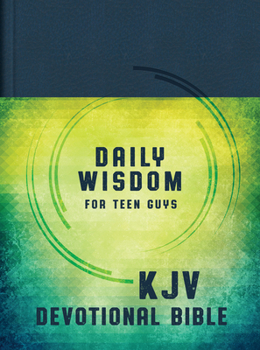 Hardcover Daily Wisdom for Teen Guys KJV Devotional Bible Book
