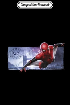 Composition Notebook: Marvel Spider-Man Far From Home London Flight Postcard  Journal/Notebook Blank Lined Ruled 6x9 100 Pages