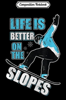 Composition Notebook: Funny Snowboard Distressed Snowboarding Lovers Gift Journal/Notebook Blank Lined Ruled 6x9 100 Pages