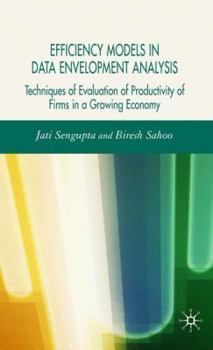 Hardcover Efficiency Models in Data Envelopment Analysis: Techniques of Evaluation of Productivity of Firms in a Growing Economy Book