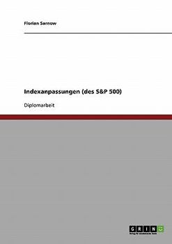 Paperback Indexanpassungen (des S&P 500) [German] Book