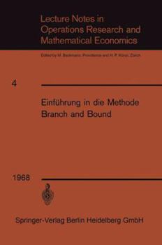 Paperback Einführung in Die Methode Branch and Bound [German] Book