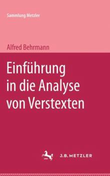 Paperback Einführung in Die Analyse Von Verstexten [German] Book