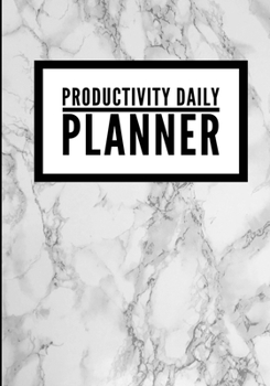 Productivity Daily Planner: Marble Stone Black - Undated Productivity Planner, Productivity Notebook, Organizer For Daily Routine Planning - [Professional Grade]