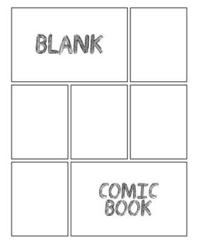 Paperback Blank Comic Book: Draw Your Own Comics A Large 7.5x9.25 Notebook and Sketchbook for Kids and Adults to Unleash Creativity Book