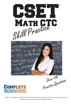 Paperback CSET (R) Math CTC Skill Practice: Practice Test Questions for CSET(R) Mathematics Test Book
