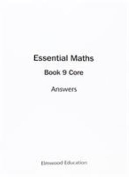 Paperback Essential Maths 9 Core Answers Book