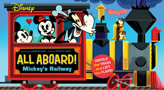 Board book Disney All Aboard! Mickey's Railway (an Abrams Extend-A-Book) Book