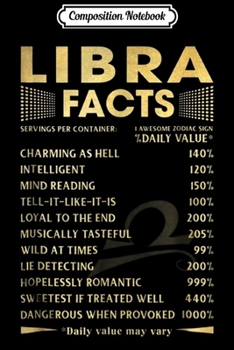 Paperback Composition Notebook: Libra Facts Libra Birthday Gifts Journal/Notebook Blank Lined Ruled 6x9 100 Pages Book