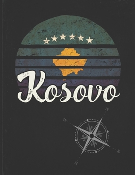 Kosovo: Kosovan Vintage Flag Personalized Retro Gift Idea for Coworker Friend or Boss  2020 Calendar Daily Weekly Monthly Planner Organizer