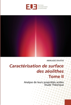 Paperback Caractérisation de surface des zéolithes Tome II [French] Book