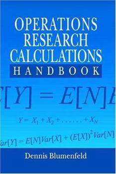 Hardcover Operations Research Calculations Handbook Book
