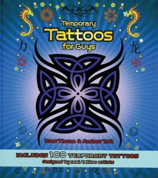 Spiral-bound Temporary Tattoos for Guys: Includes 100 Temporary Tattoos [With Tattoos] Book