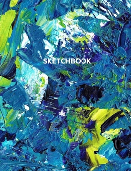 Paperback Sketch Book: sketchbook drawings, Writing, Painting, Sketching or Doodling, 101 Pages, 8.5x11 (notebook Abstract Cover vol.9) Book