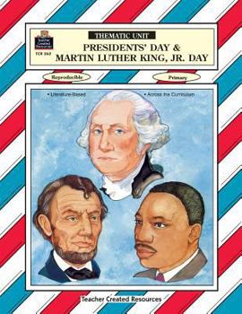 Paperback Presidents' Day & Martin Luther King Jr Day Thematic Unit Book