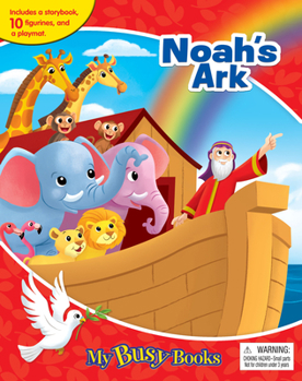 Phidal - Noah's Ark My Busy Books - 10 Figurines and a Playmat - Book  of the My Busy Books