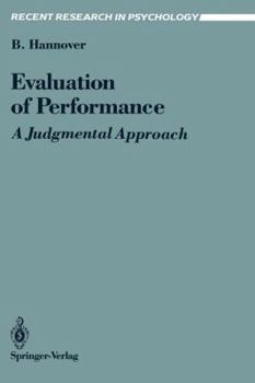 Paperback Evaluation of Performance: A Judgmental Approach Book