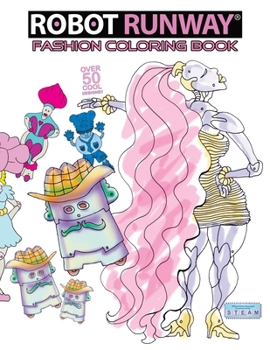 Paperback Robot Runway Fashion Coloring Book